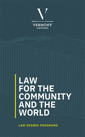 PDF of the Viewbook for the Vermont Law School