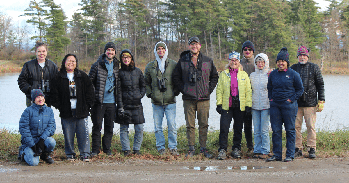 Swan Society Members Outside