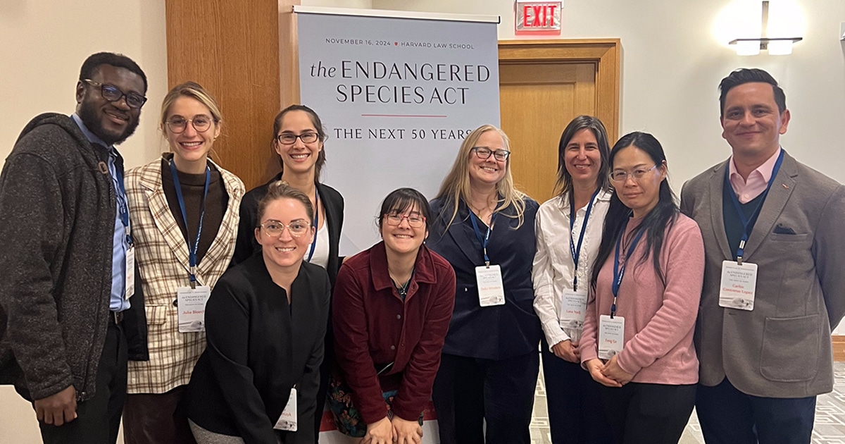 VLGS students and faculty attend the Endangered Species Act: The Next 50 Years conference.